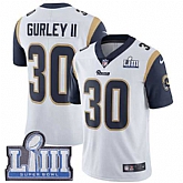 Nike Rams 30 Todd Gurley II White 2019 Super Bowl LIII Vapor Untouchable Limited Jersey,baseball caps,new era cap wholesale,wholesale hats